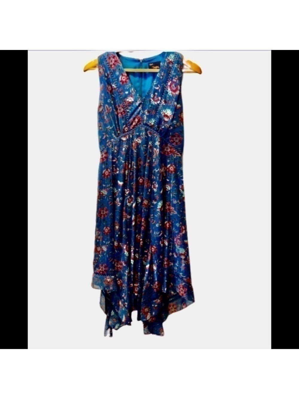 JUST Taylor floral sleeveless maxi dress size 4